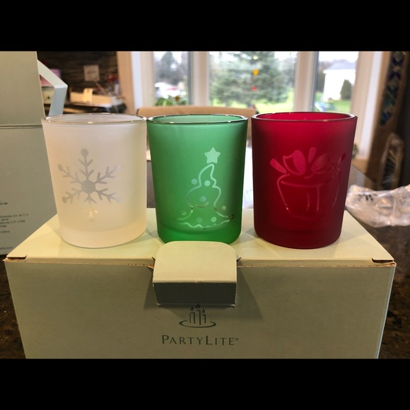 Partylite Holiday Lites Trip with tea lights - Picture 2 of 4
